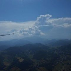 Flugwegposition um 13:55:06: Aufgenommen in der Nähe von Gemeinde Höflein an der Hohen Wand, Österreich in 1335 Meter